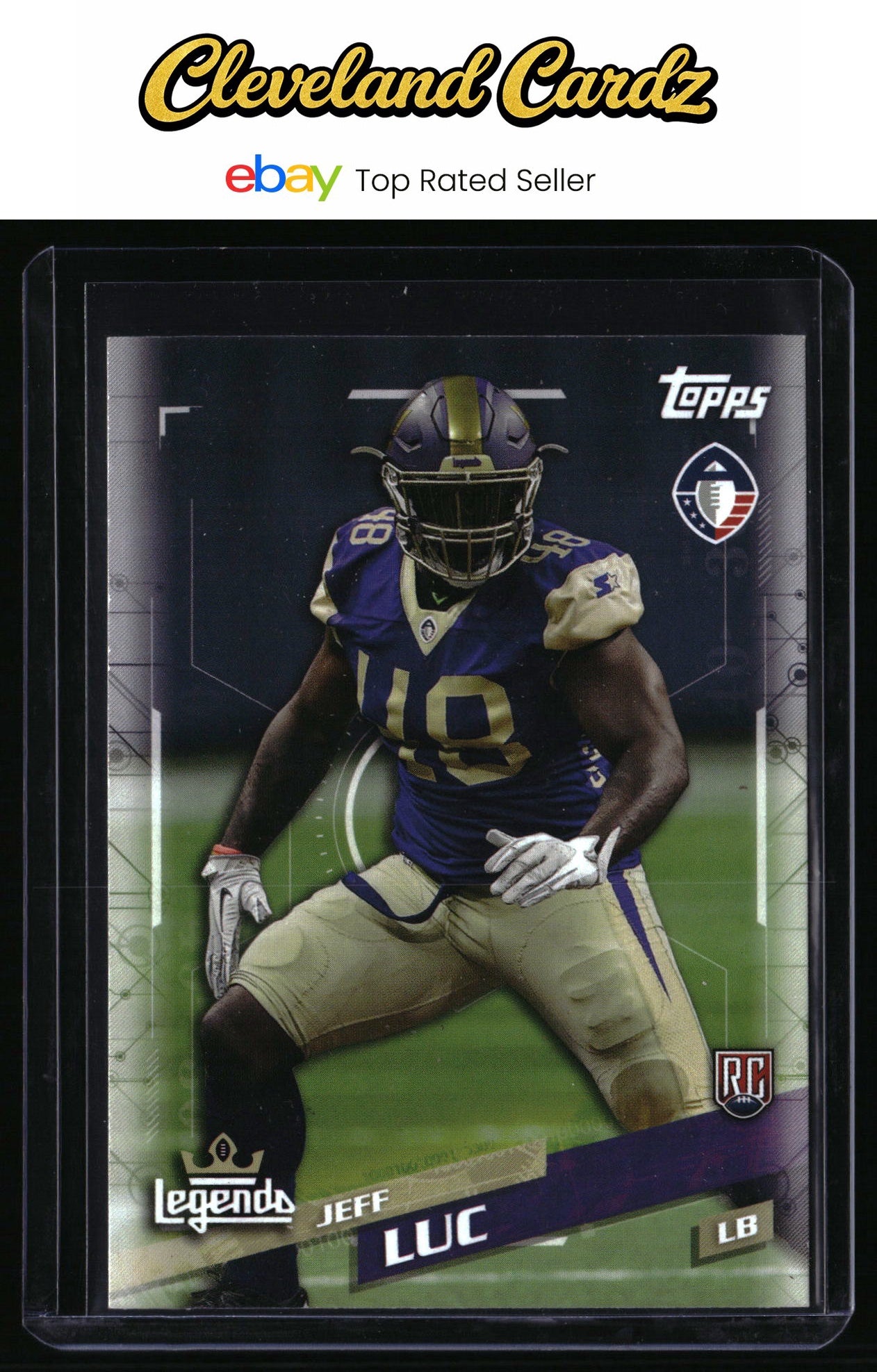 2019 Topps AAF #16 Jeff Luc RC