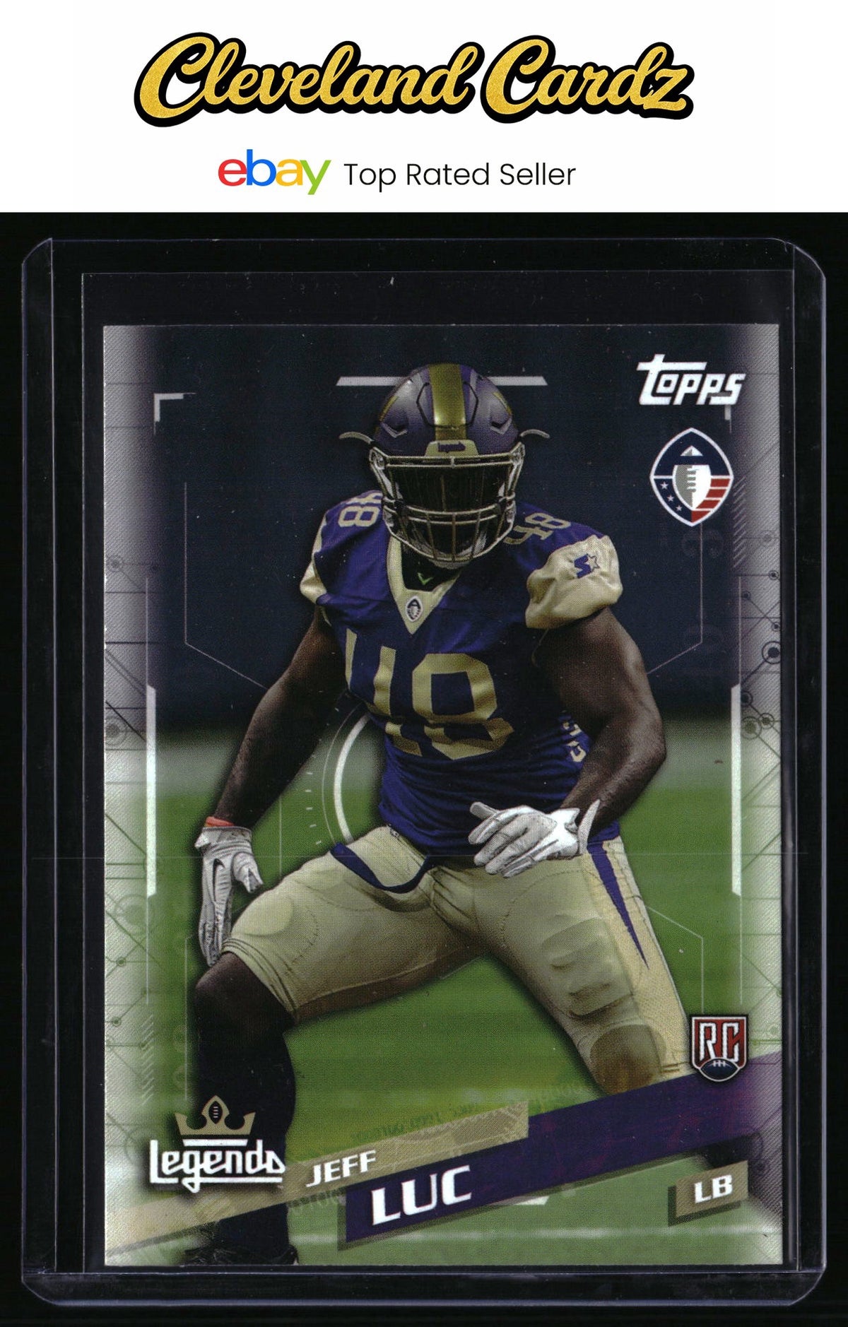 2019 Topps AAF #16 Jeff Luc RC