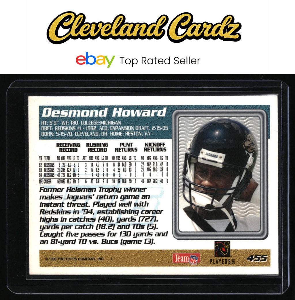 1995 Topps #455 Desmond Howard