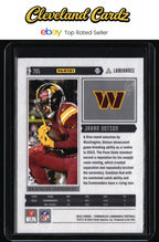 2022 Panini Chronicles #205 Jahan Dotson Luminance Update Rookies
