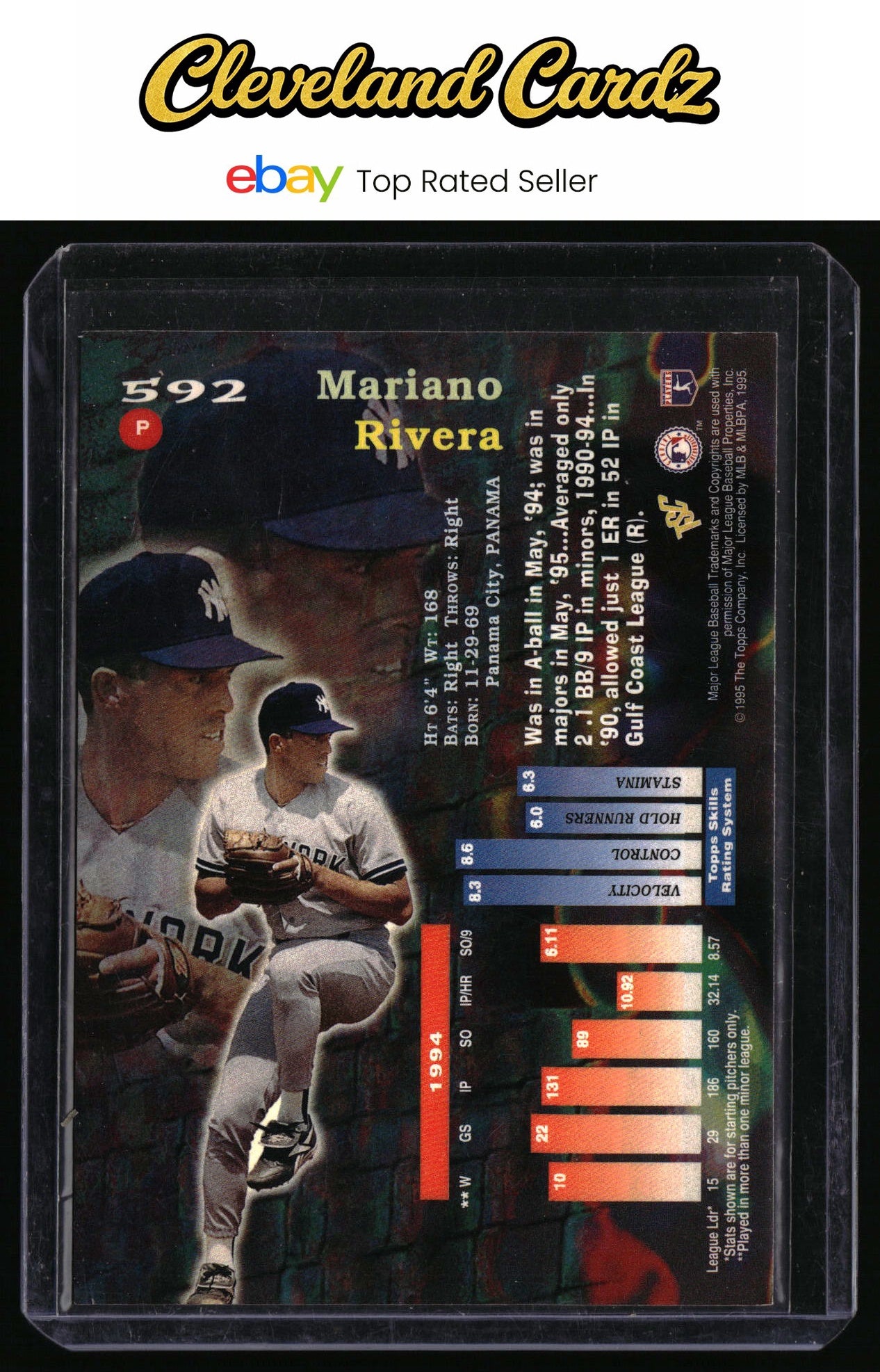 1995 Stadium Club #592 Mariano Rivera