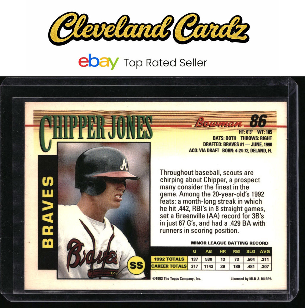 1993 Bowman #86 Chipper Jones