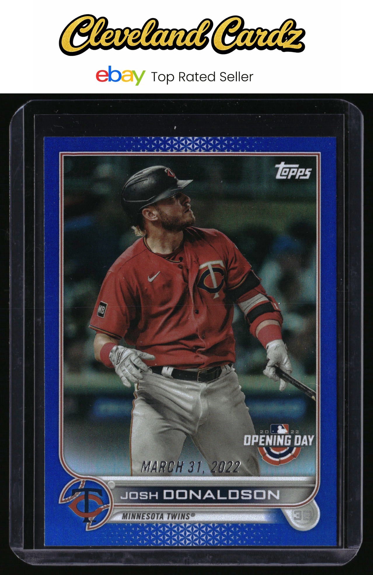 2022 Topps #226 Josh Donaldson Royal Blue Refractor