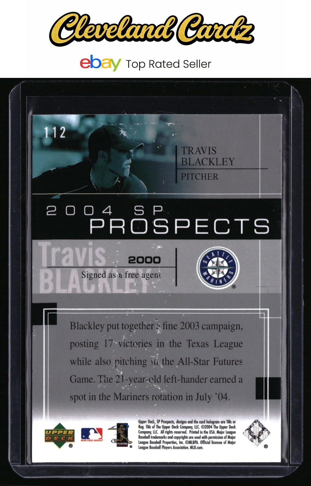 2004 SP Prospects #112 Travis Blackley Refractor Rookie Card