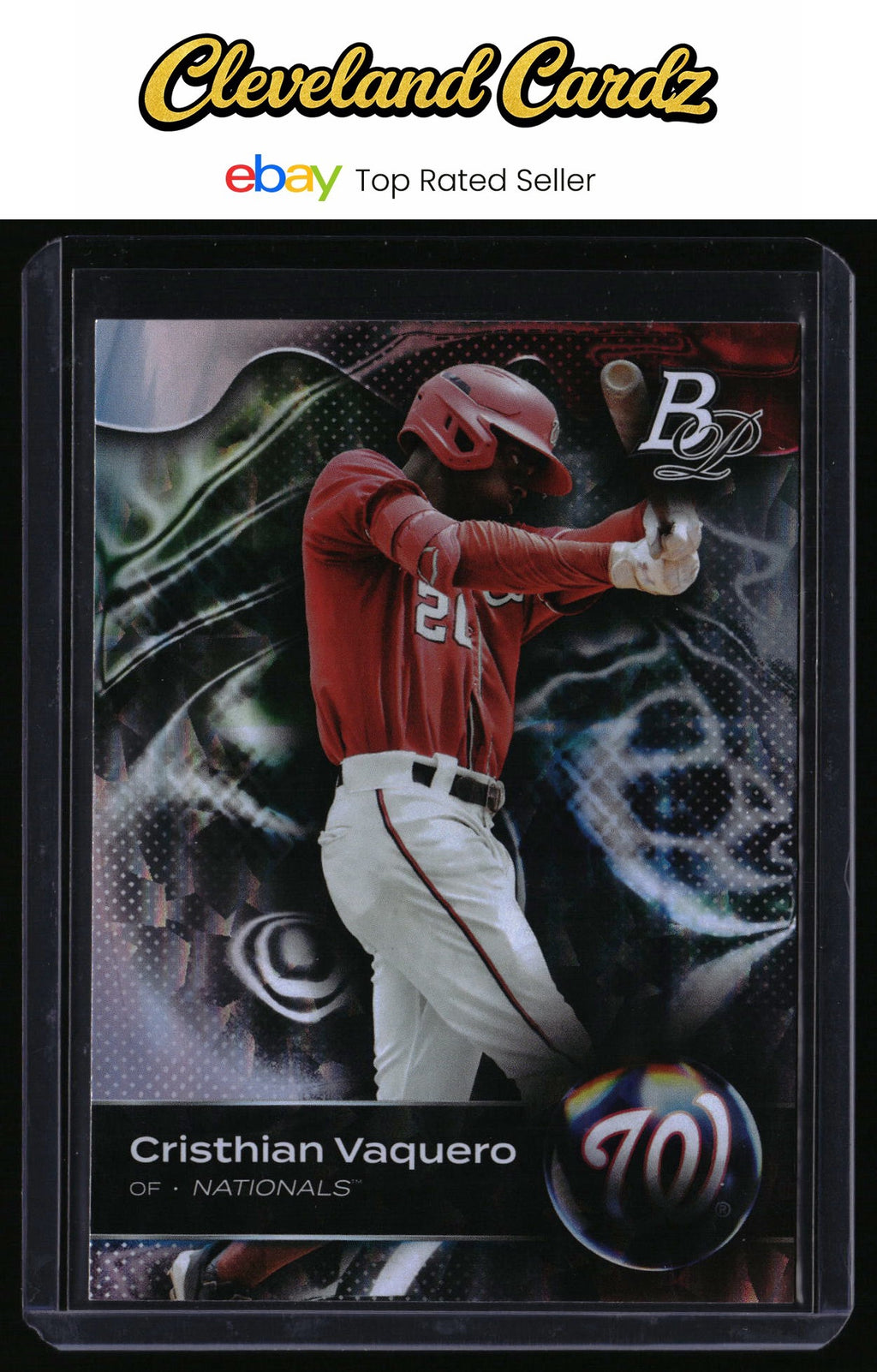 2023 Bowman Platinum #TOP-3 Cristhian Vaquero Top Prospects Ice Foil