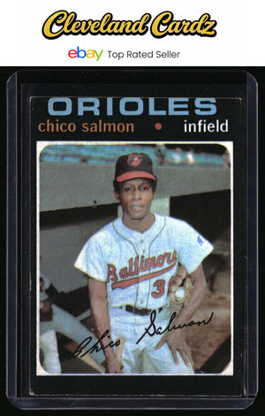 1971 Topps #249 Chico Salmon (Miscut)