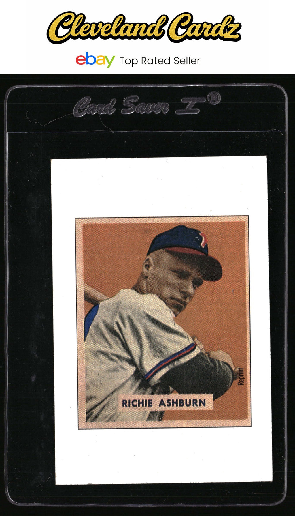 1989 Bowman #NNO Richie Ashburn Reprint Sweepstakes (Tiffany)