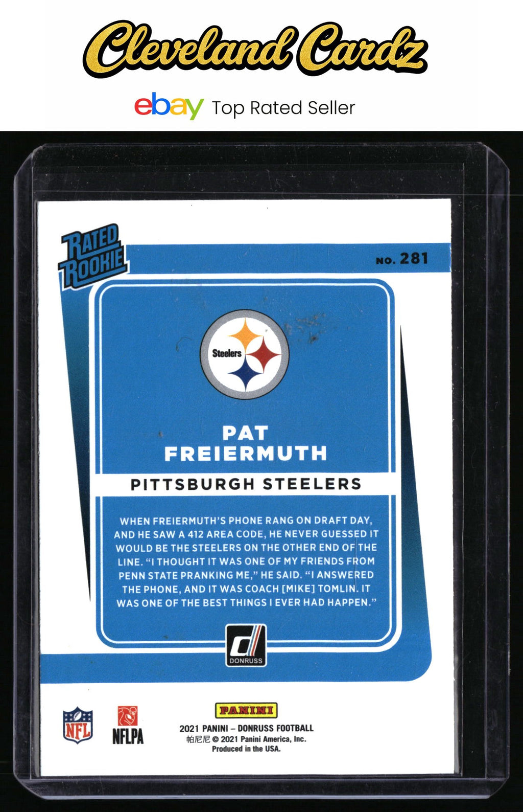 2021 Donruss #281 Pat Freiermuth RC