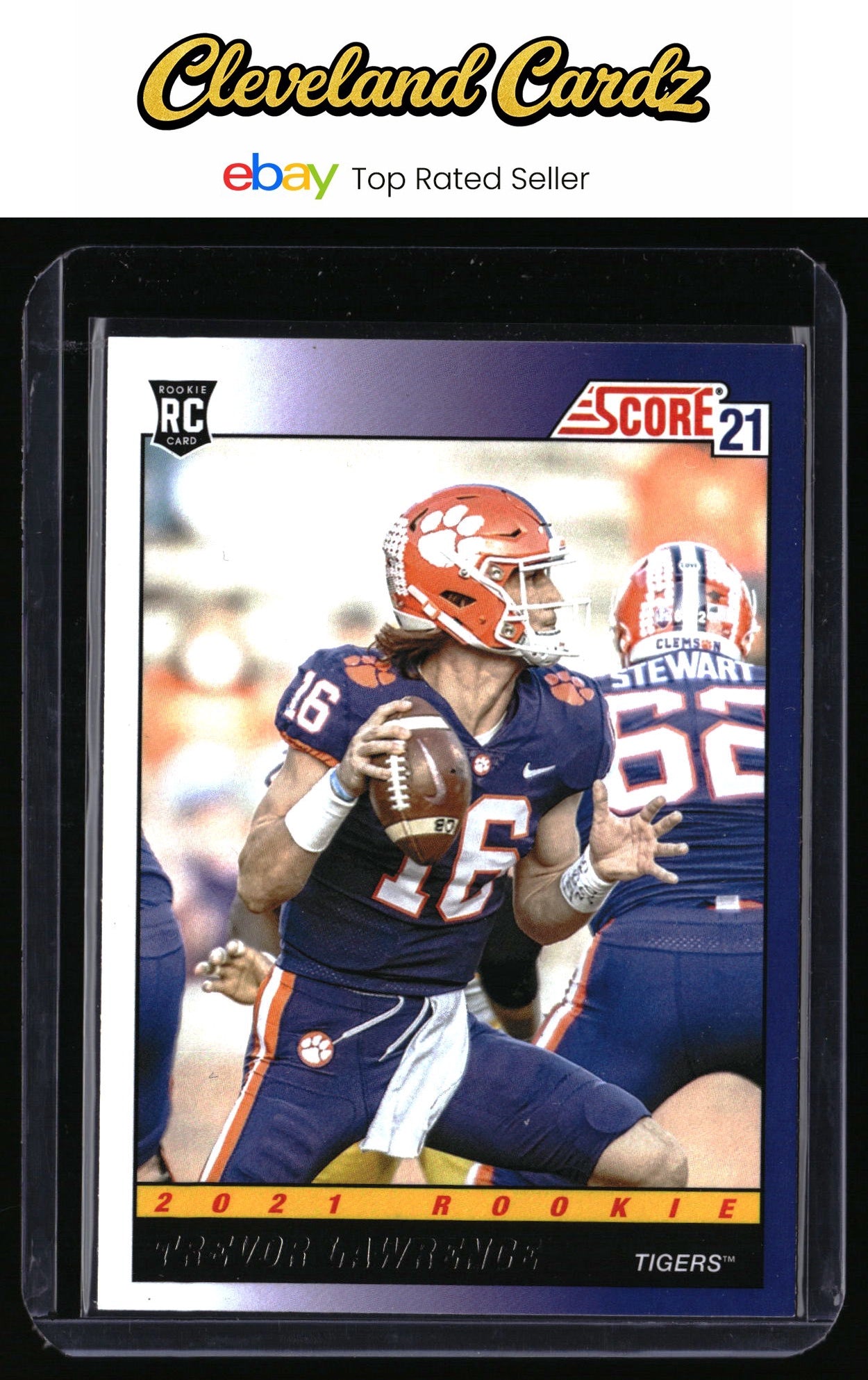 2021 Score #TB1 Trevor Lawrence 1991 Throwback Rookie Card