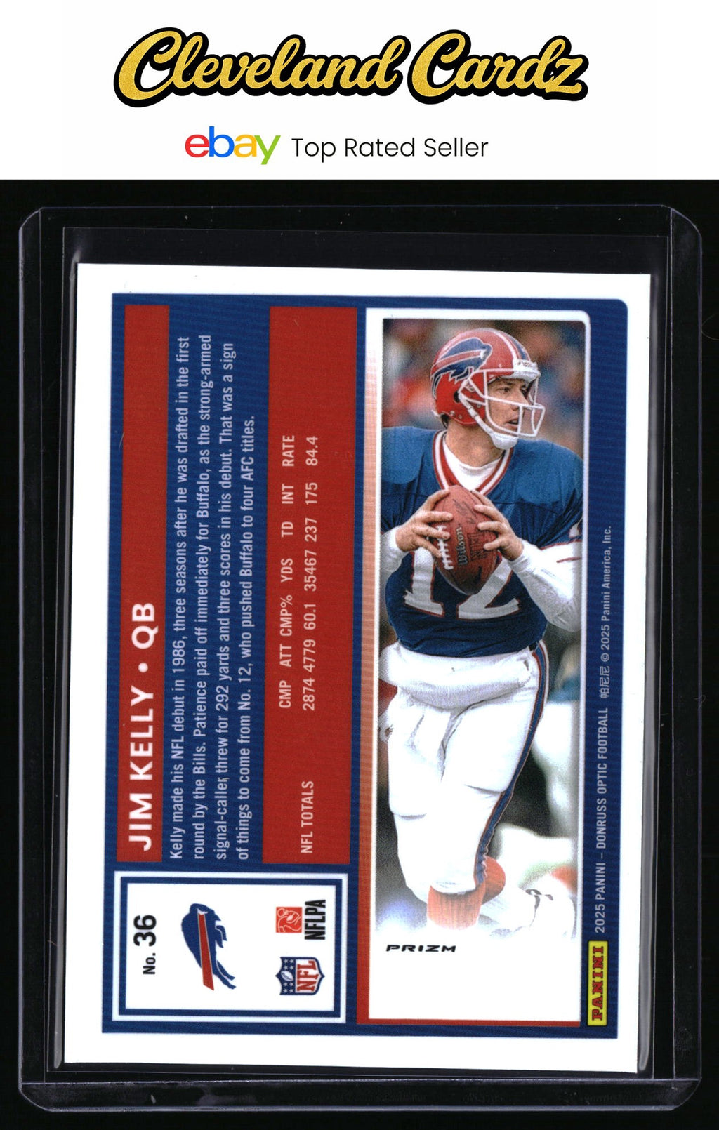 2025 Donruss Optic #36 Jim Kelly Prizm
