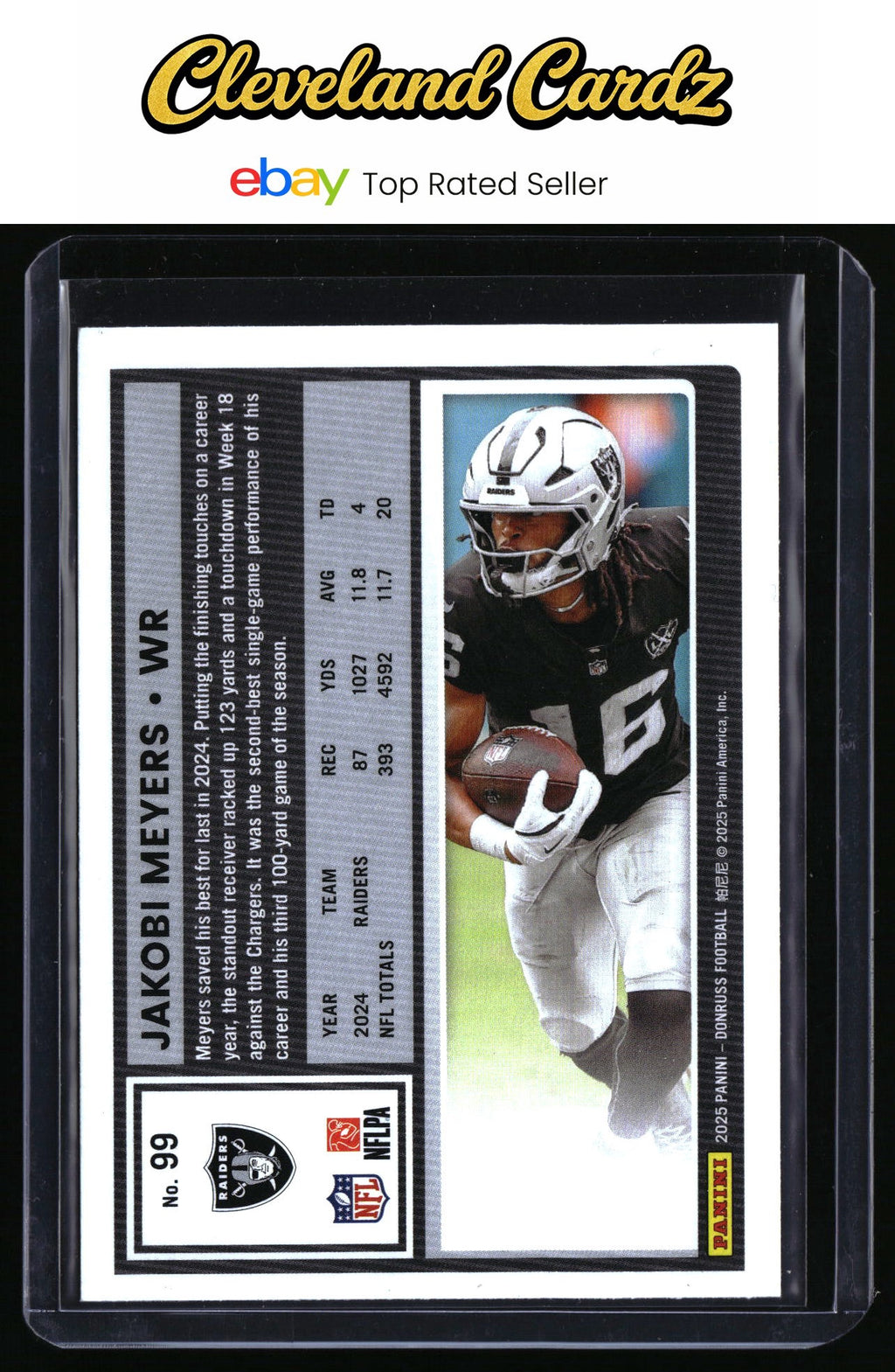 2025 Donruss #99 Jakobi Meyers Press Proofs Green