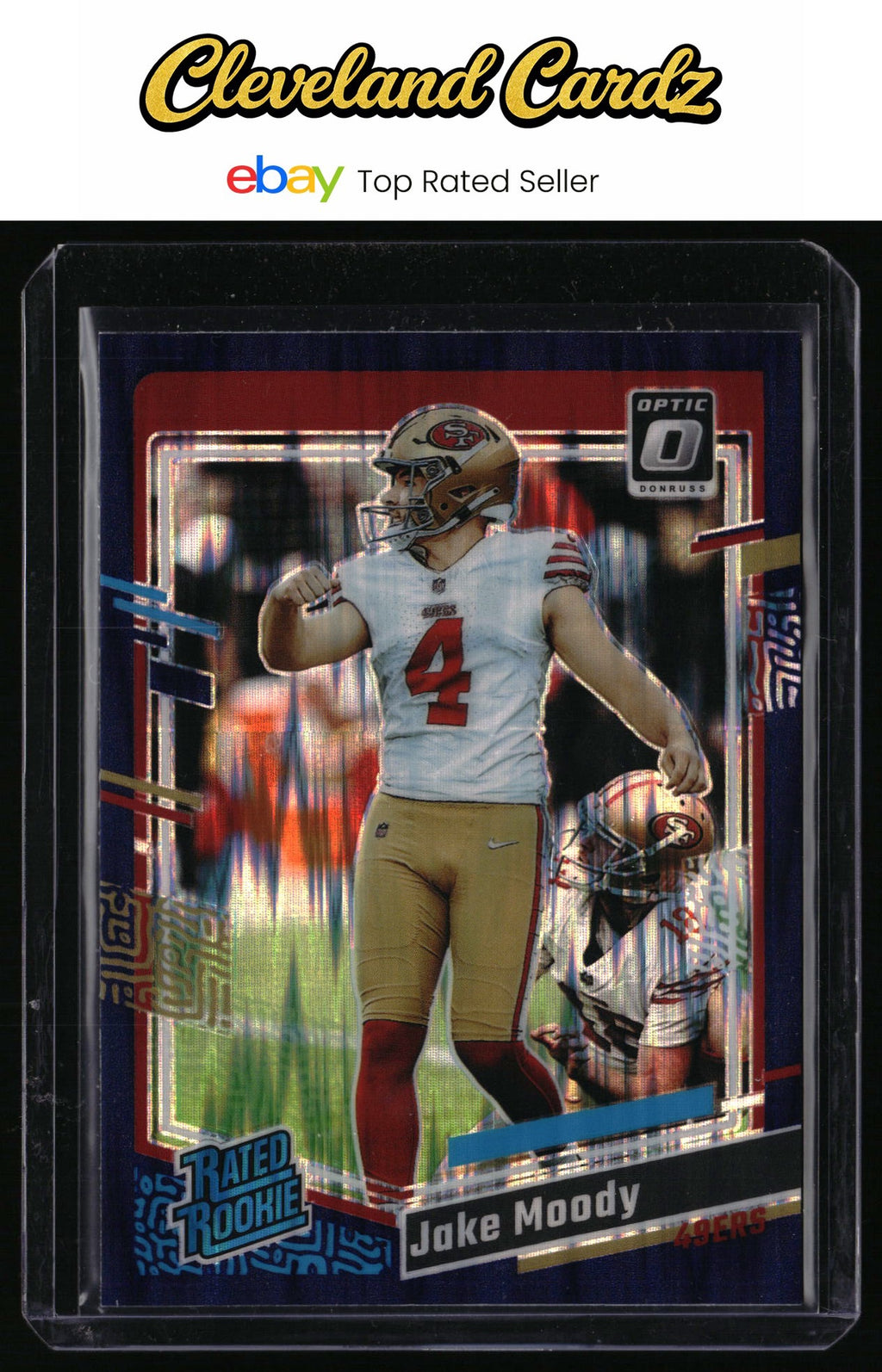 2023 Donruss Optic #289 Jake Moody Purple Shock RC