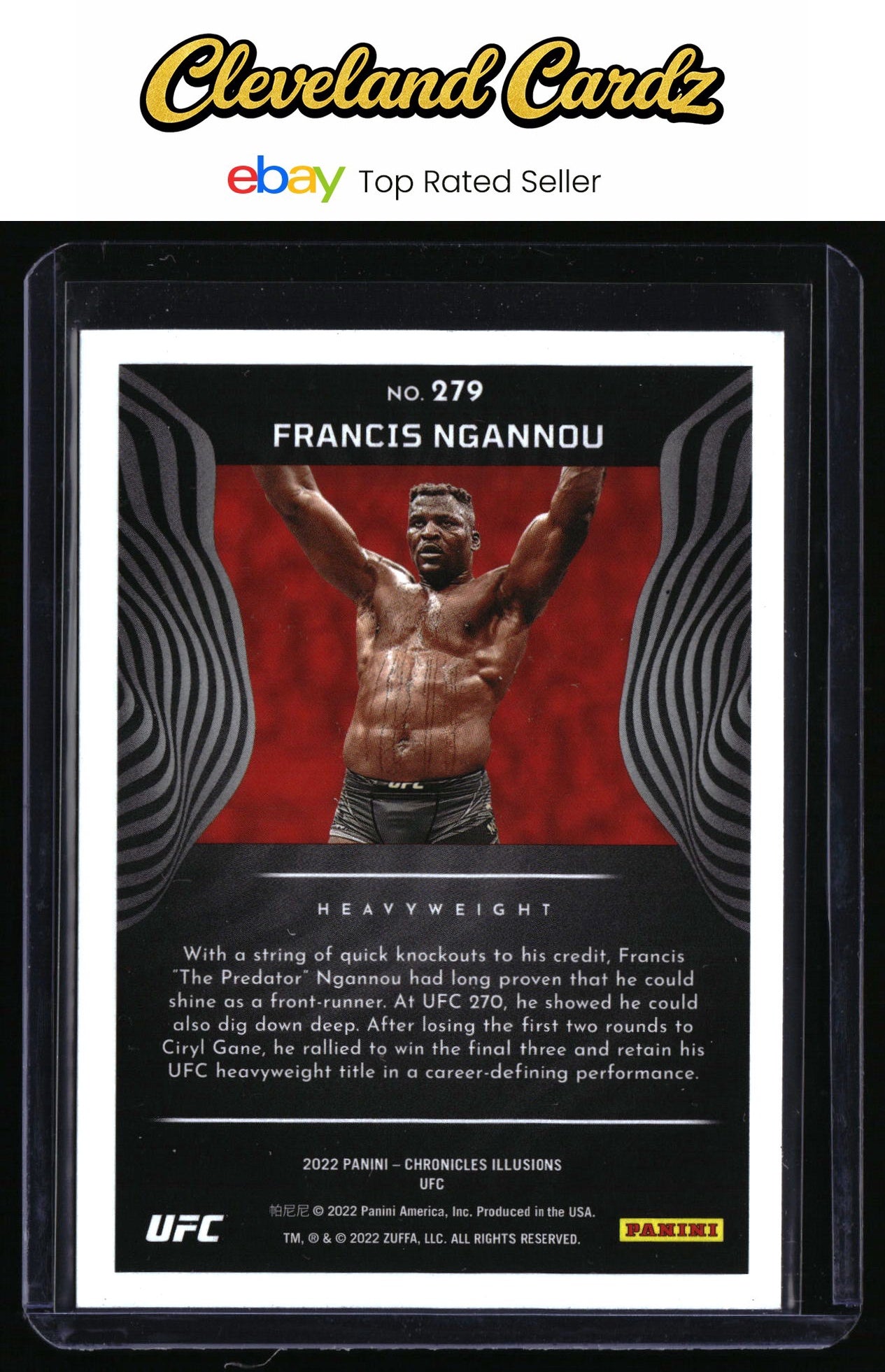 2022 Panini Chronicles UFC #279 Francis Ngannou