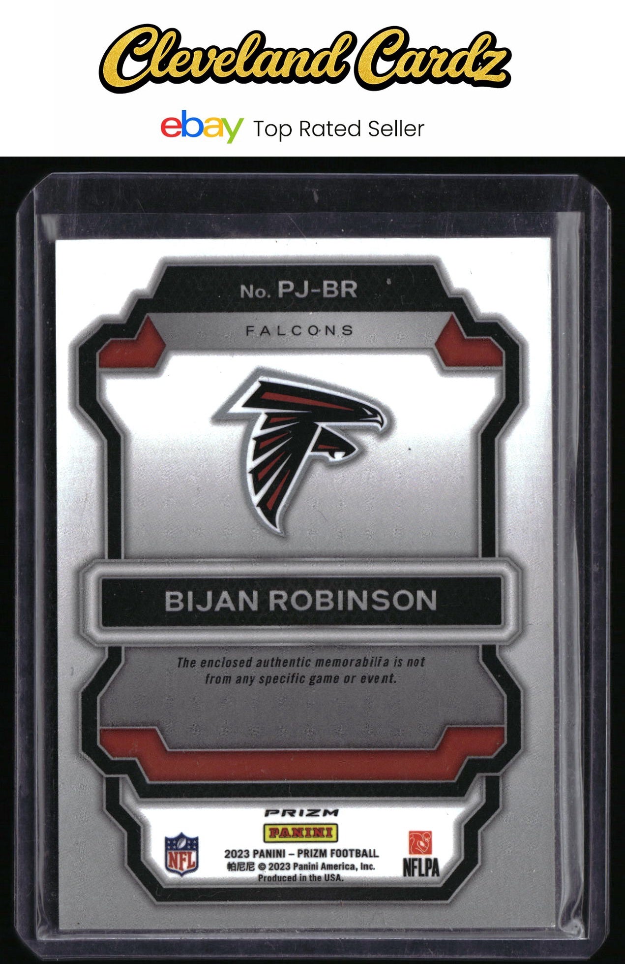 2023 Panini Prizm #PJ-BR Bijan Robinson Premier Jerseys