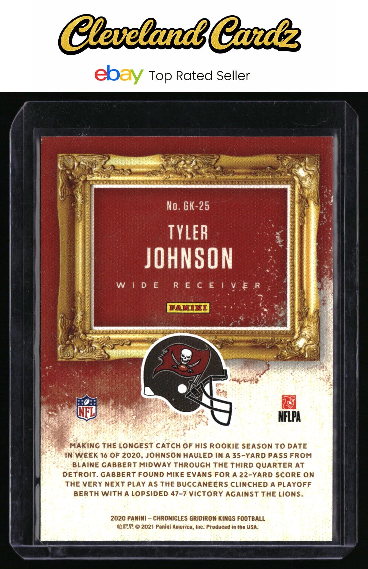2020 Panini Chronicles #GK-25 Tyler Johnson Gridiron Kings Red #/199
