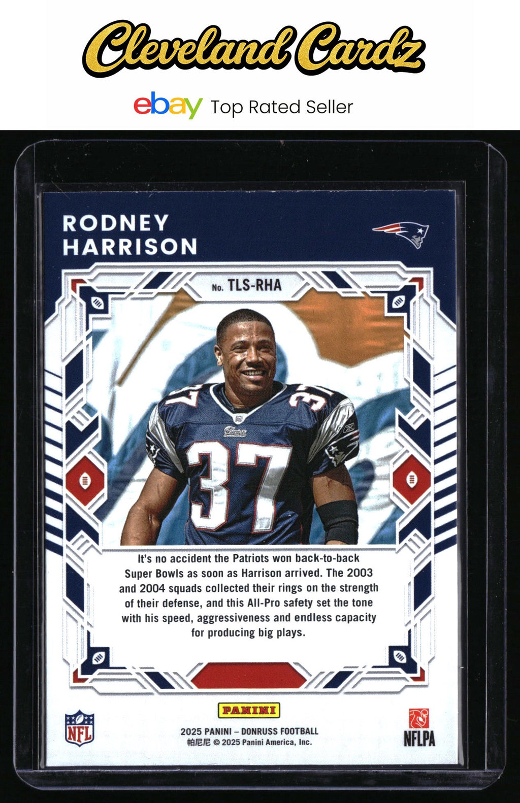 2025 Donruss #TLS-RHA Rodney Harrison The Legend Series