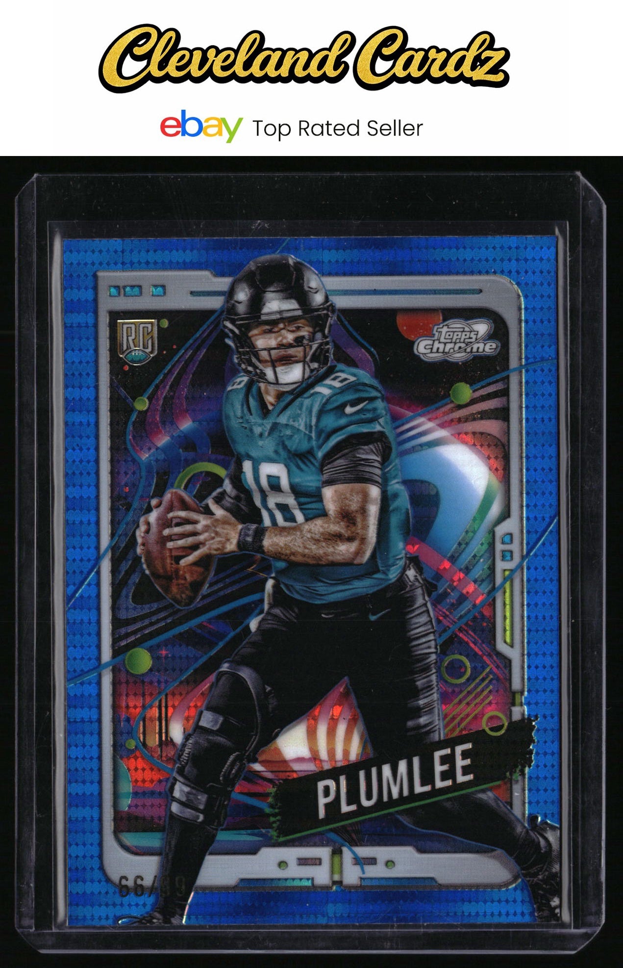 2024 Topps Chrome Cosmic #179 John RHYS Plumlee Blue Moon Refractors #/99