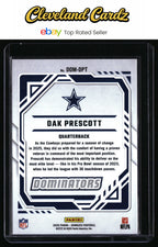 2025 Donruss #DOM-DPT Dak Prescott Dominators
