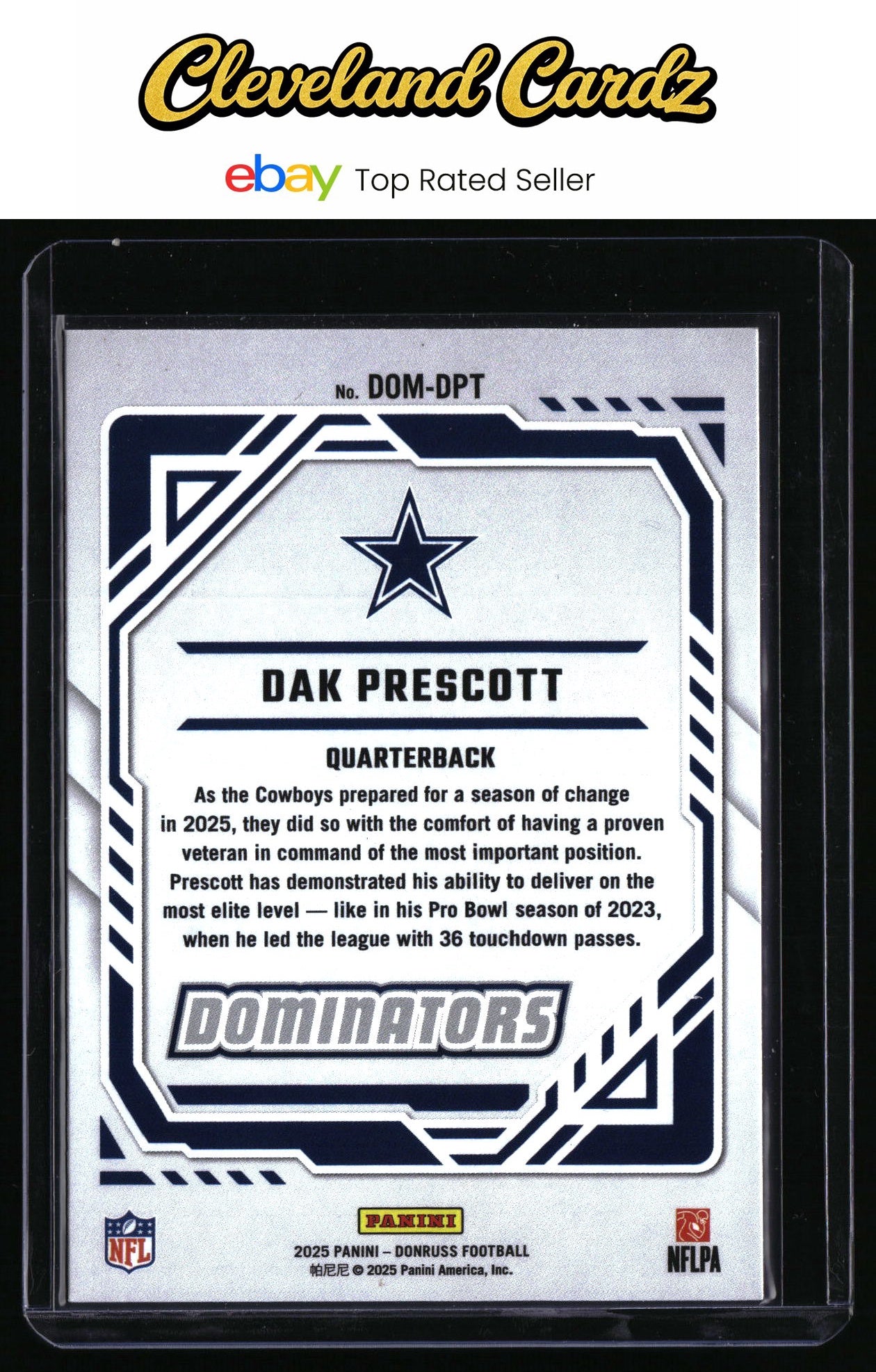 2025 Donruss #DOM-DPT Dak Prescott Dominators