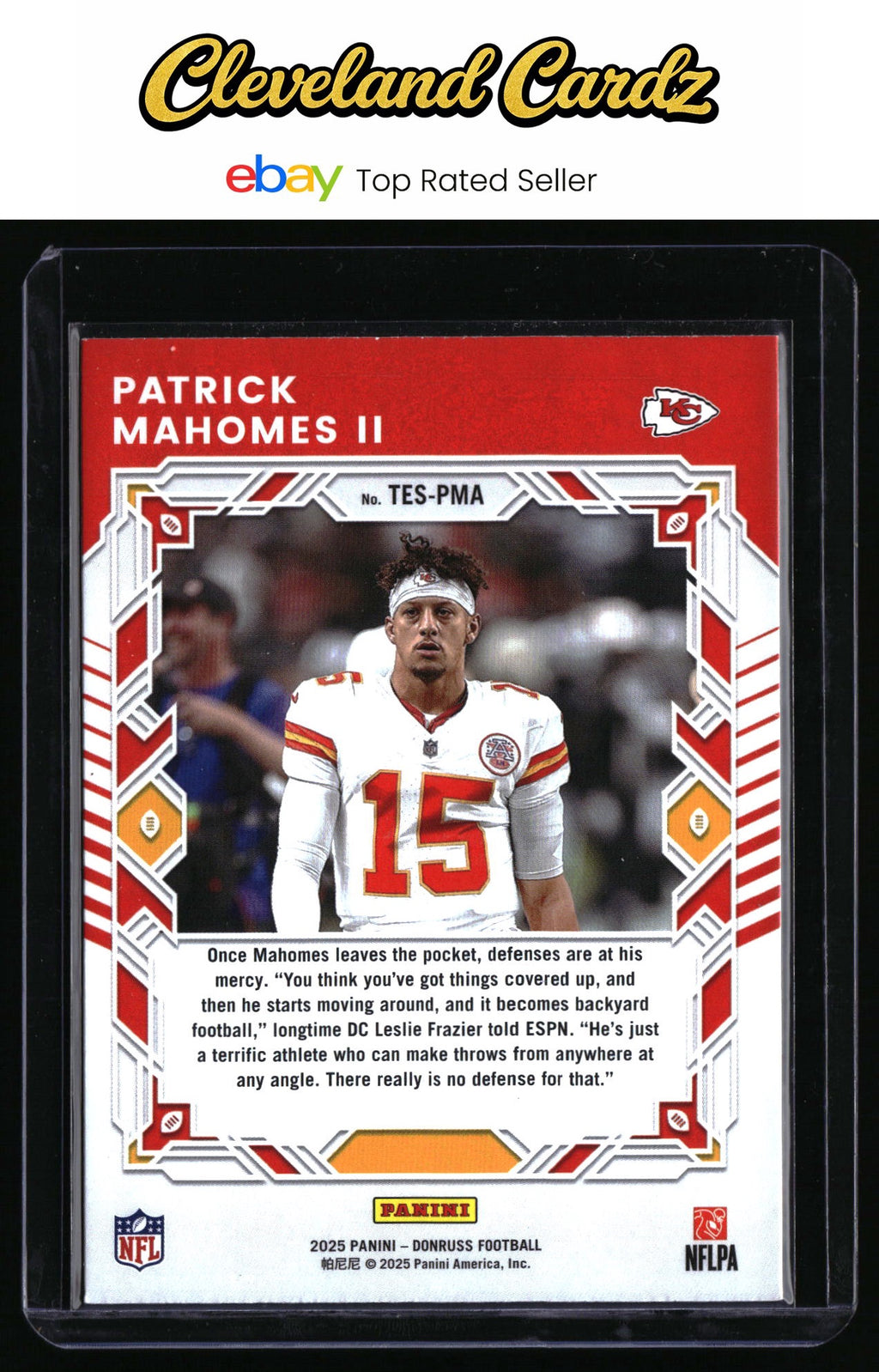 2025 Donruss #TES-PMA Patrick Mahomes II The Elite Series