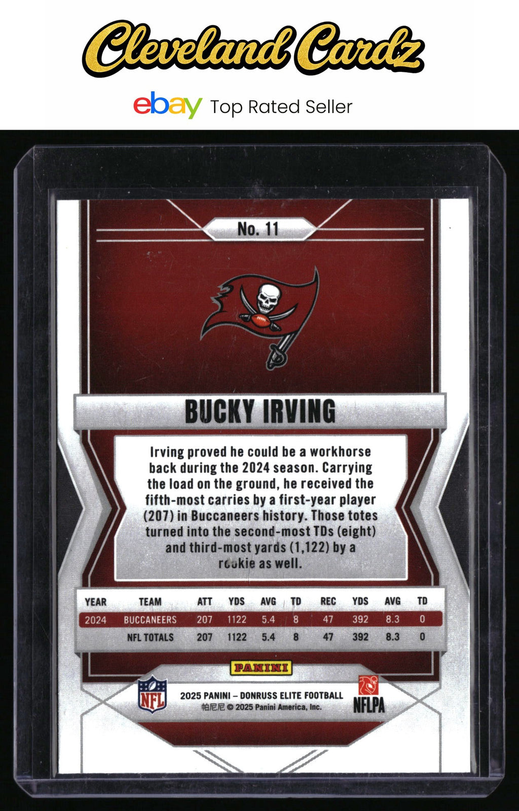 2025 Donruss Elite #11 Bucky Irving Green Disco