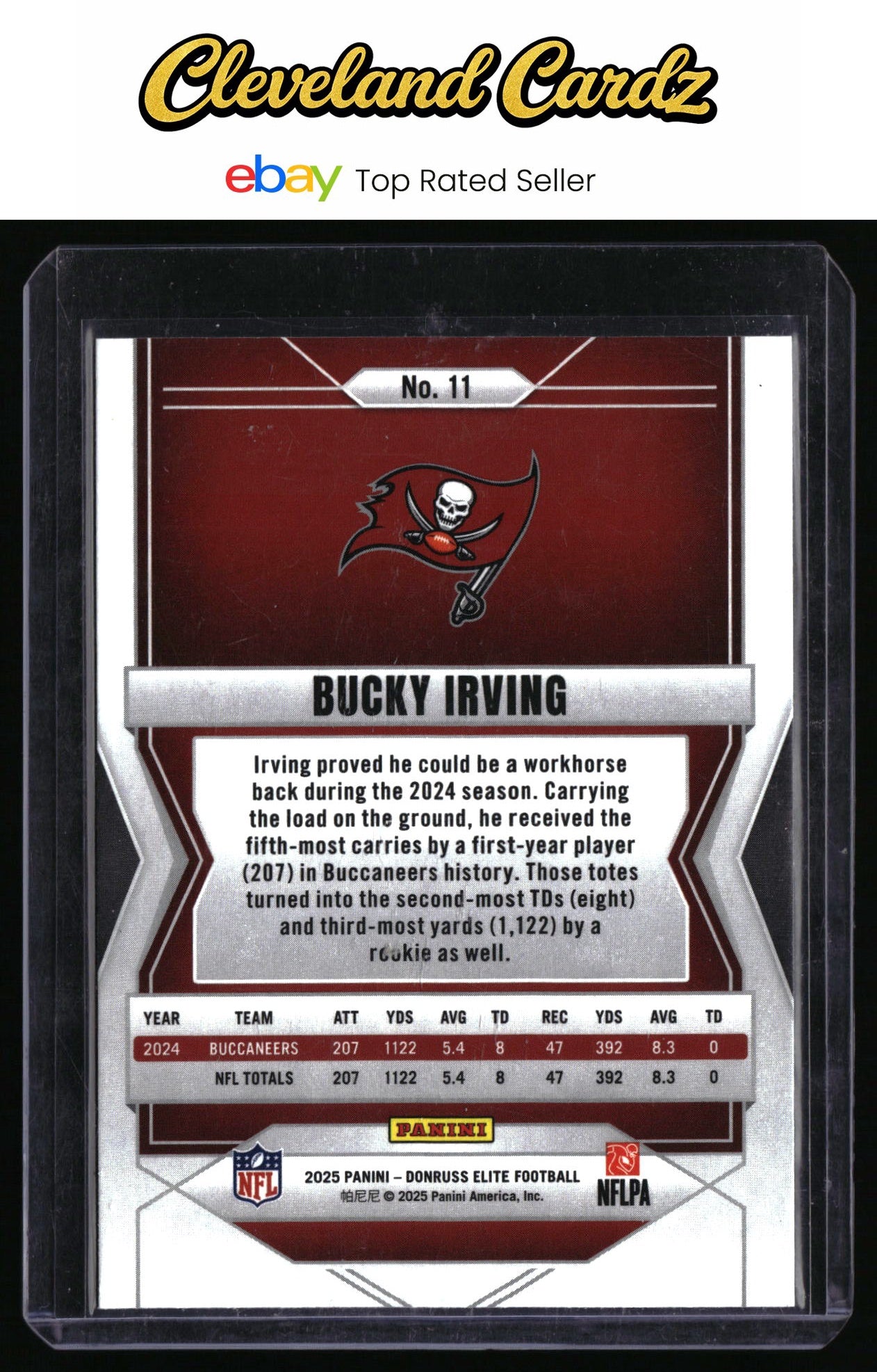 2025 Donruss Elite #11 Bucky Irving Green Disco