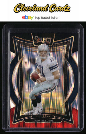 2024 Panini Select #53 Drew Bledsoe Black & Red Prizm Shock