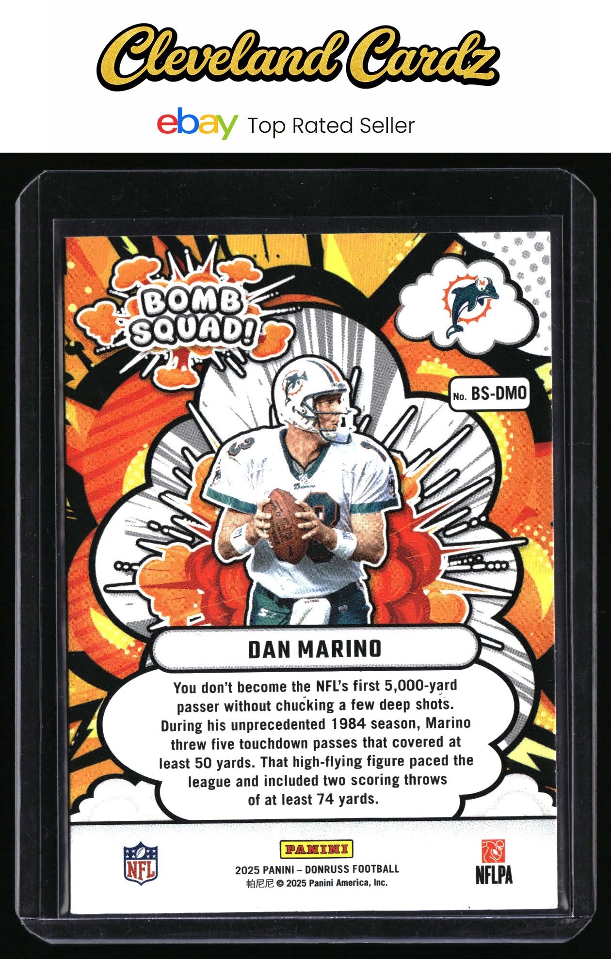 2025 Donruss #BS-DMO Dan Marino Bomb Squad