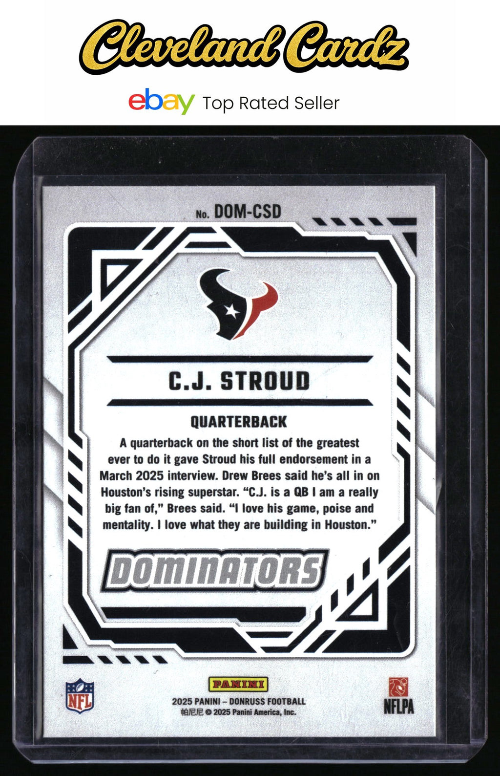 2025 Donruss #DOM-CSD C.J. Stroud Dominators