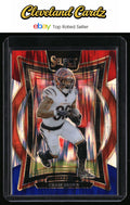 2024 Panini Select #18 Chase Brown Red & Blue Prizm Shock