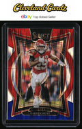 2024 Panini Select #75 Kareem Hunt Red & Blue Prizm Shock