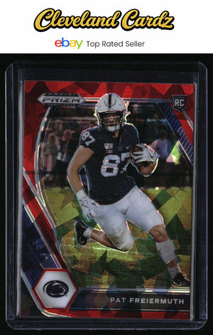 2021 Panini Prizm Draft Picks Collegiate #127 Pat Freiermuth Red Ice