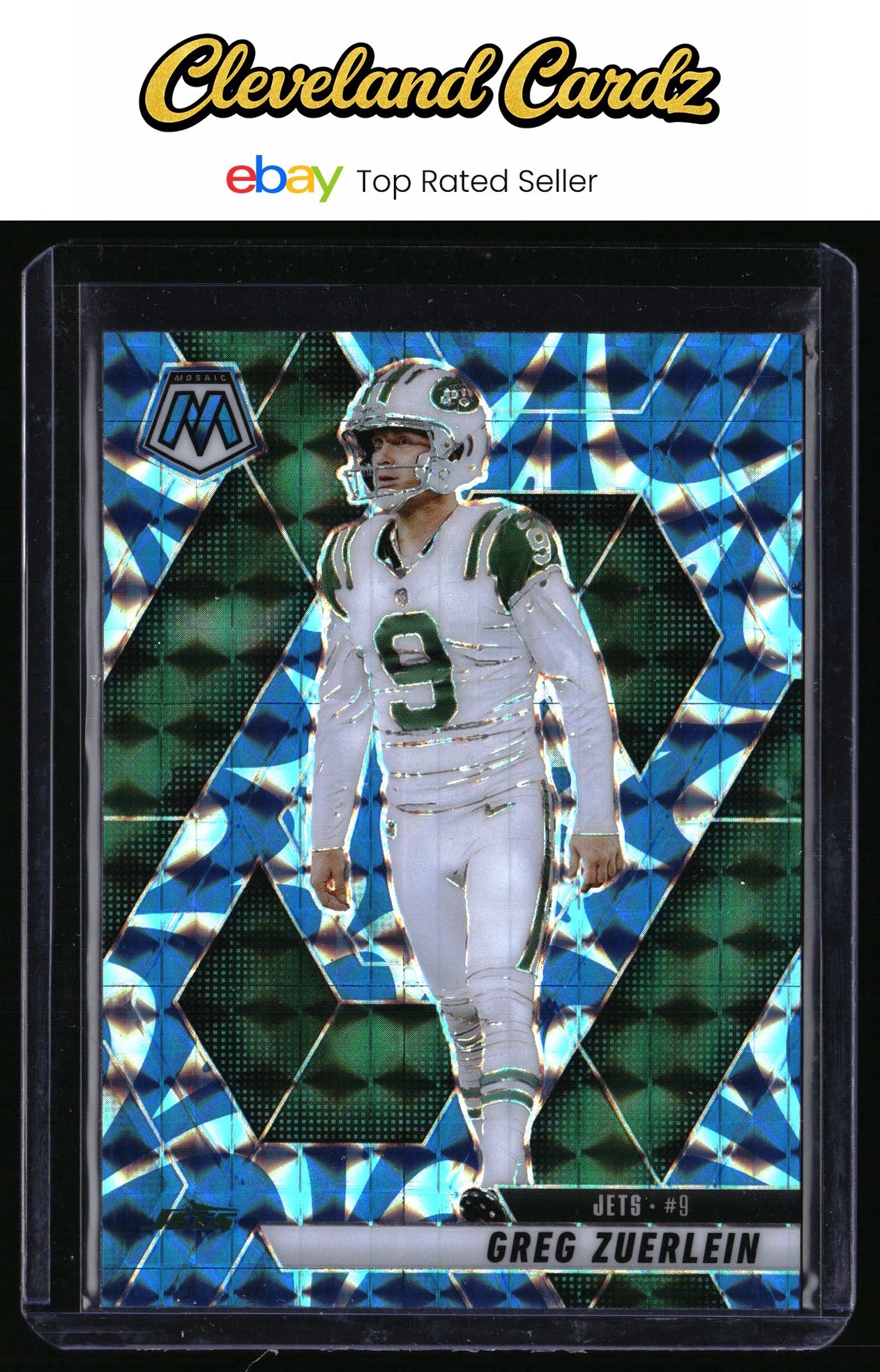 2025 Panini Mosaic #191 Greg Zuerlein Mosaic Reactive Blue