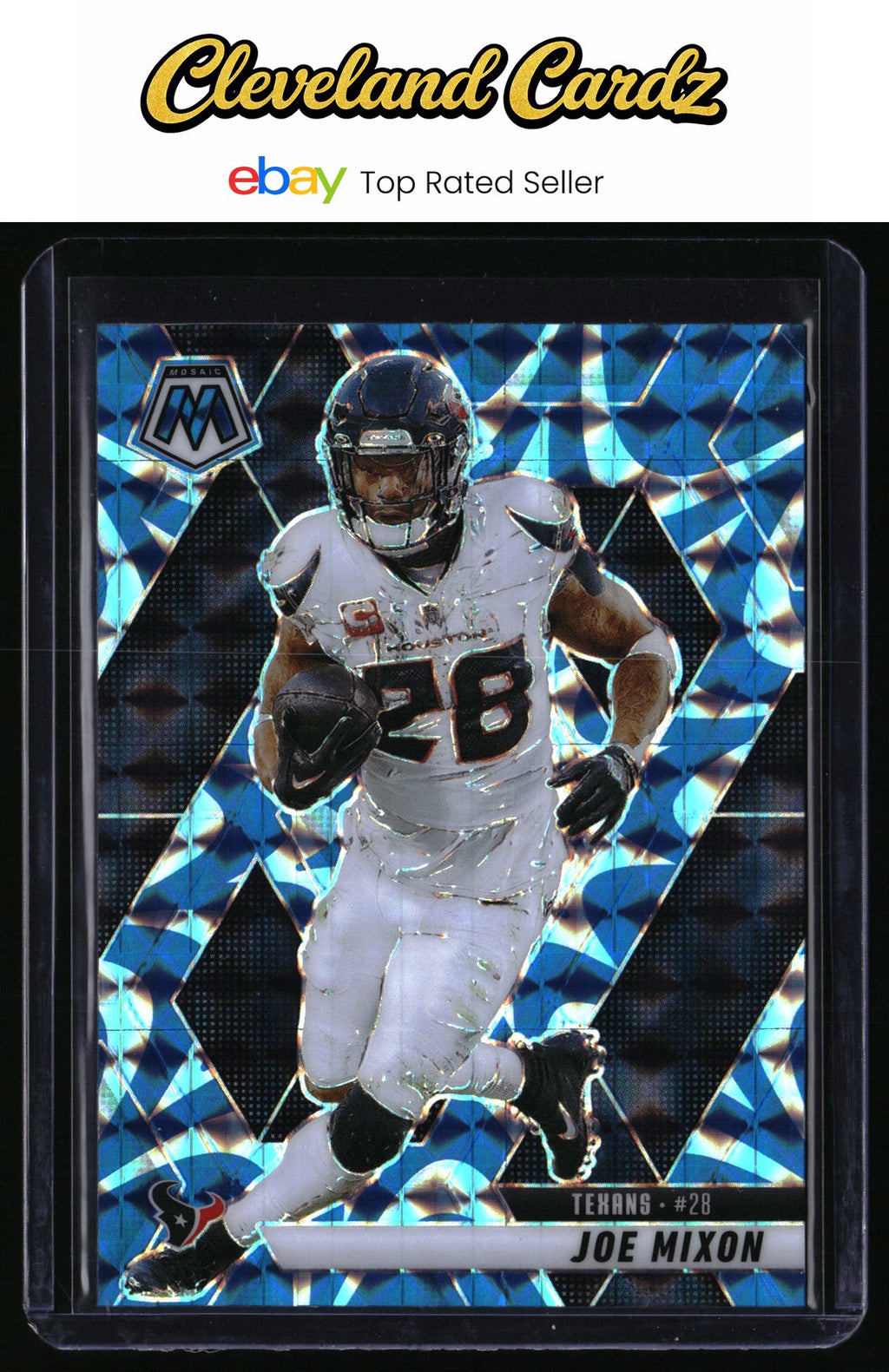 2025 Panini Mosaic #120 Joe Mixon Mosaic Reactive Blue