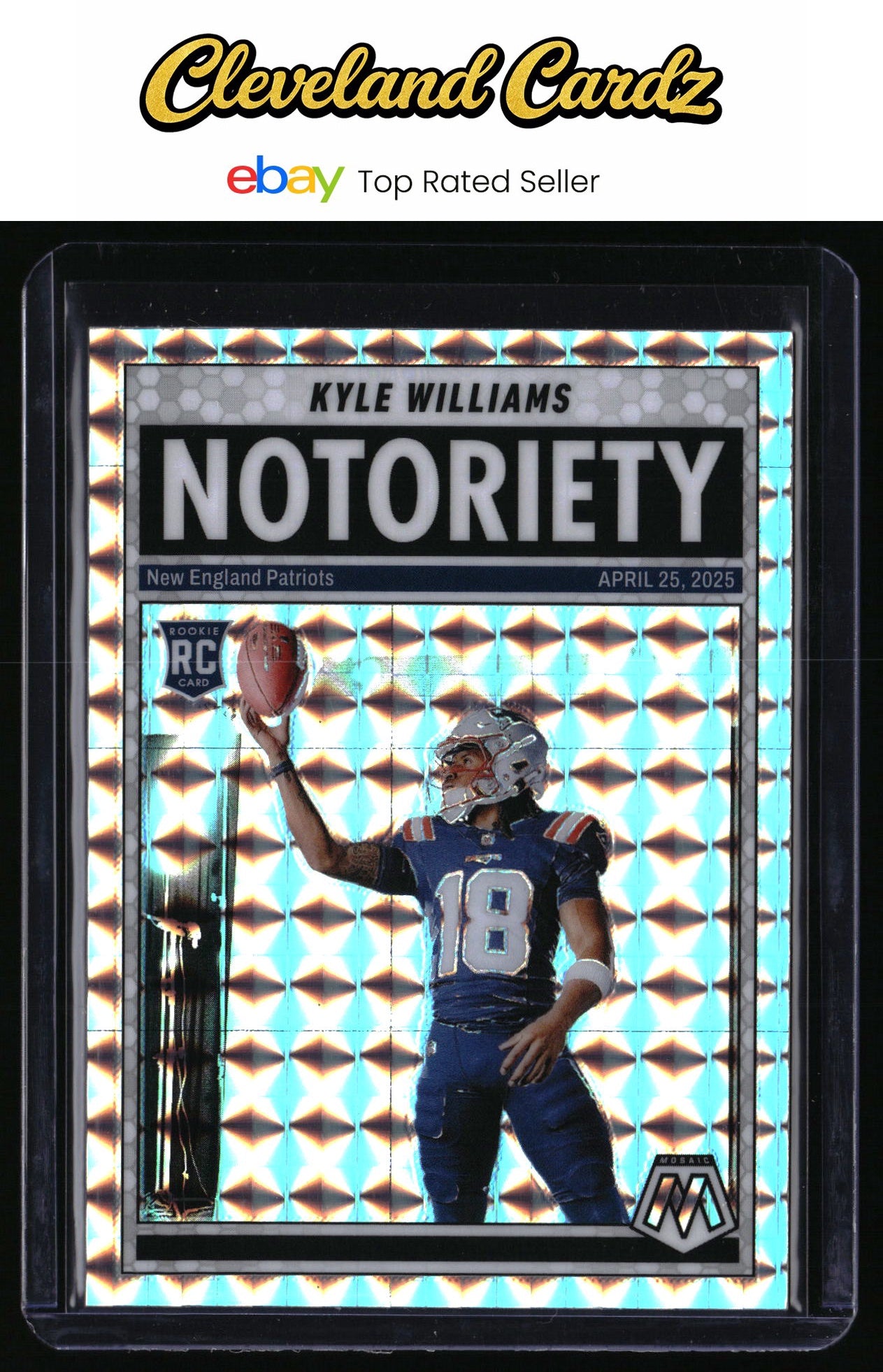 2025 Panini Mosaic #23 Kyle Williams Notoriety Mosaic