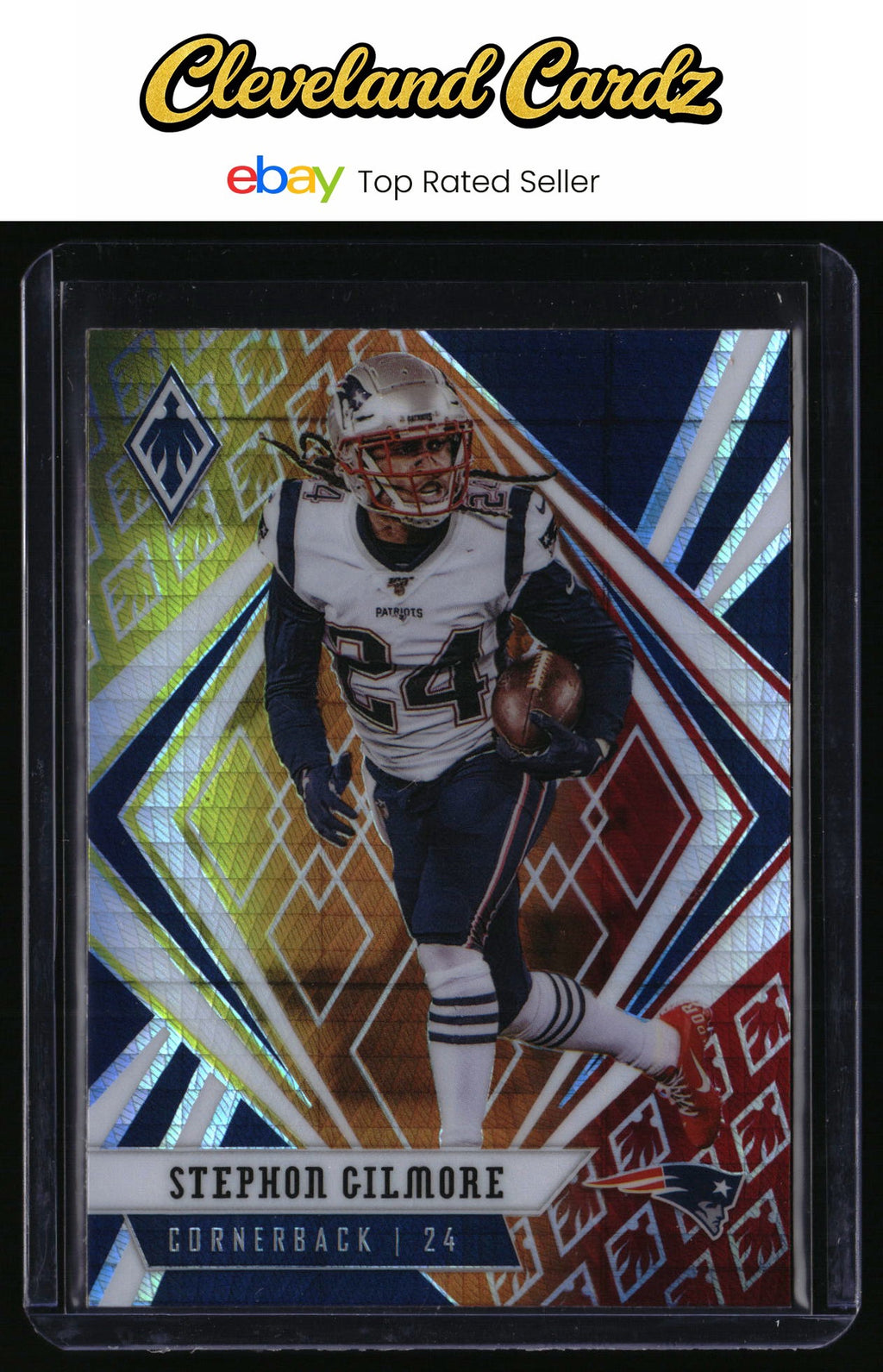 2020 Panini Phoenix #15 Stephon Gilmore Fire Burst