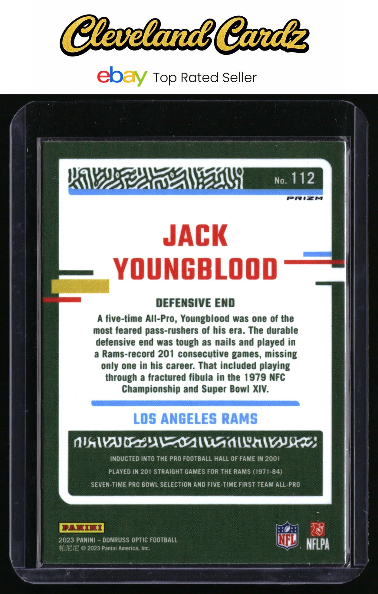 2023 Donruss Optic #112 Jack Youngblood Holo