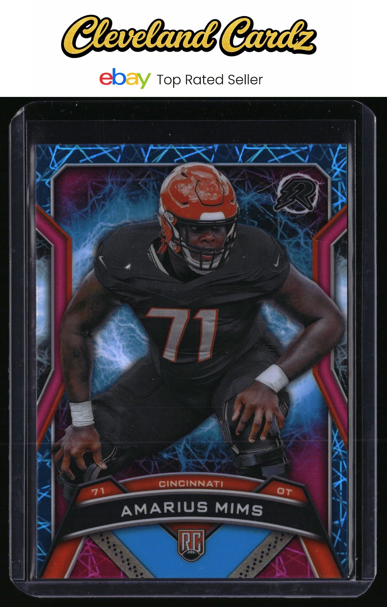 2024 Topps Resurgence #121 Amarius Mims Sky Blue & Pink Shock RC
