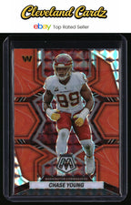 2022 Panini Mosaic #199 Chase Young Mosaic Reactive Orange