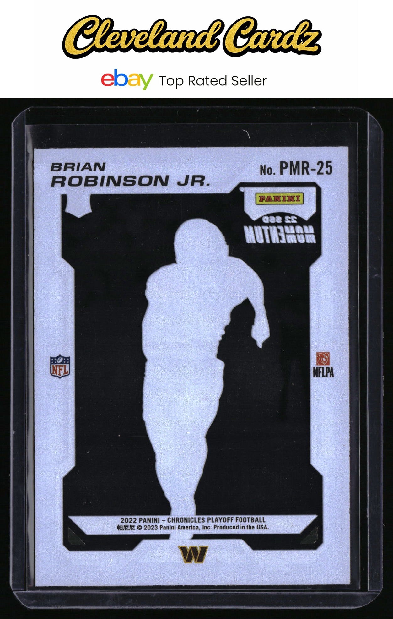 2022 Panini Chronicles #PMR-25 Brian Robinson Jr. Playoff Momentum Rookies