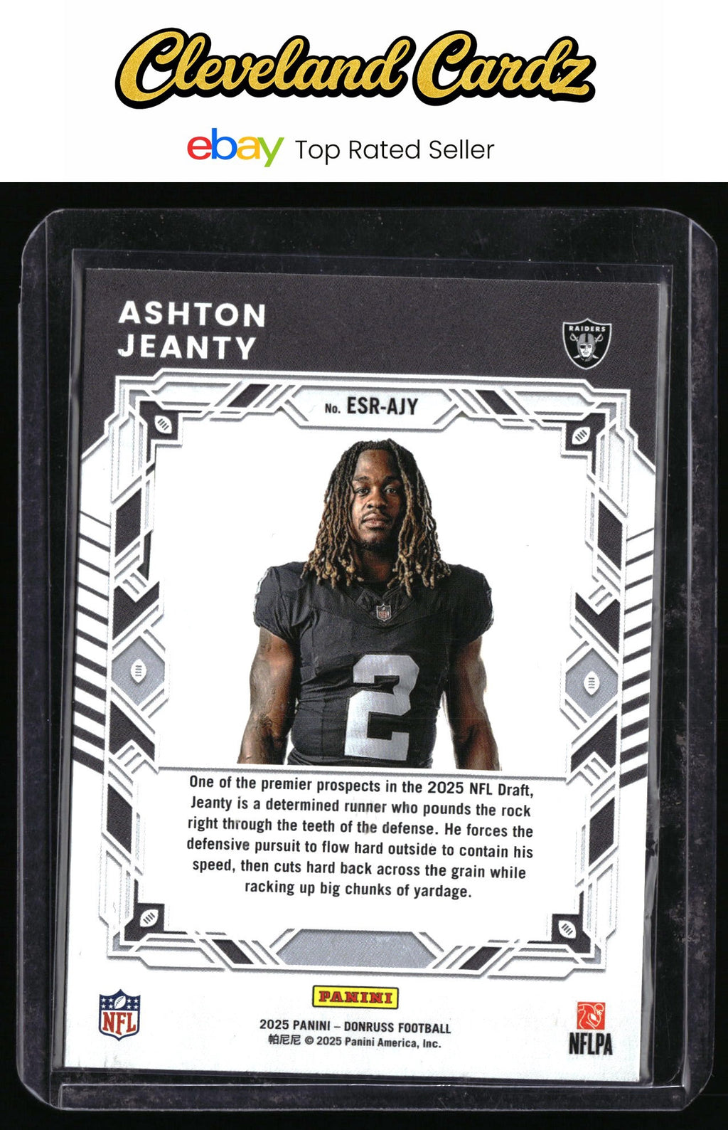 2025 Donruss #ESR-AJY Ashton Jeanty The Elite Series Rookies