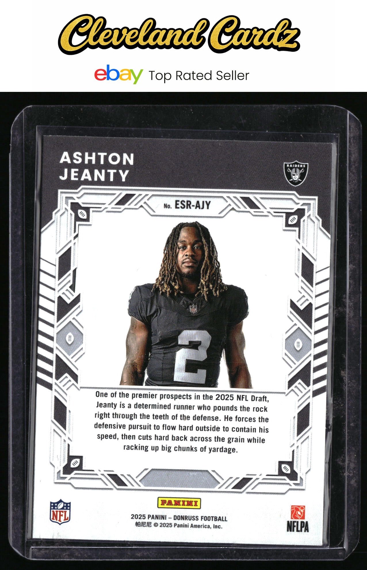 2025 Donruss #ESR-AJY Ashton Jeanty The Elite Series Rookies