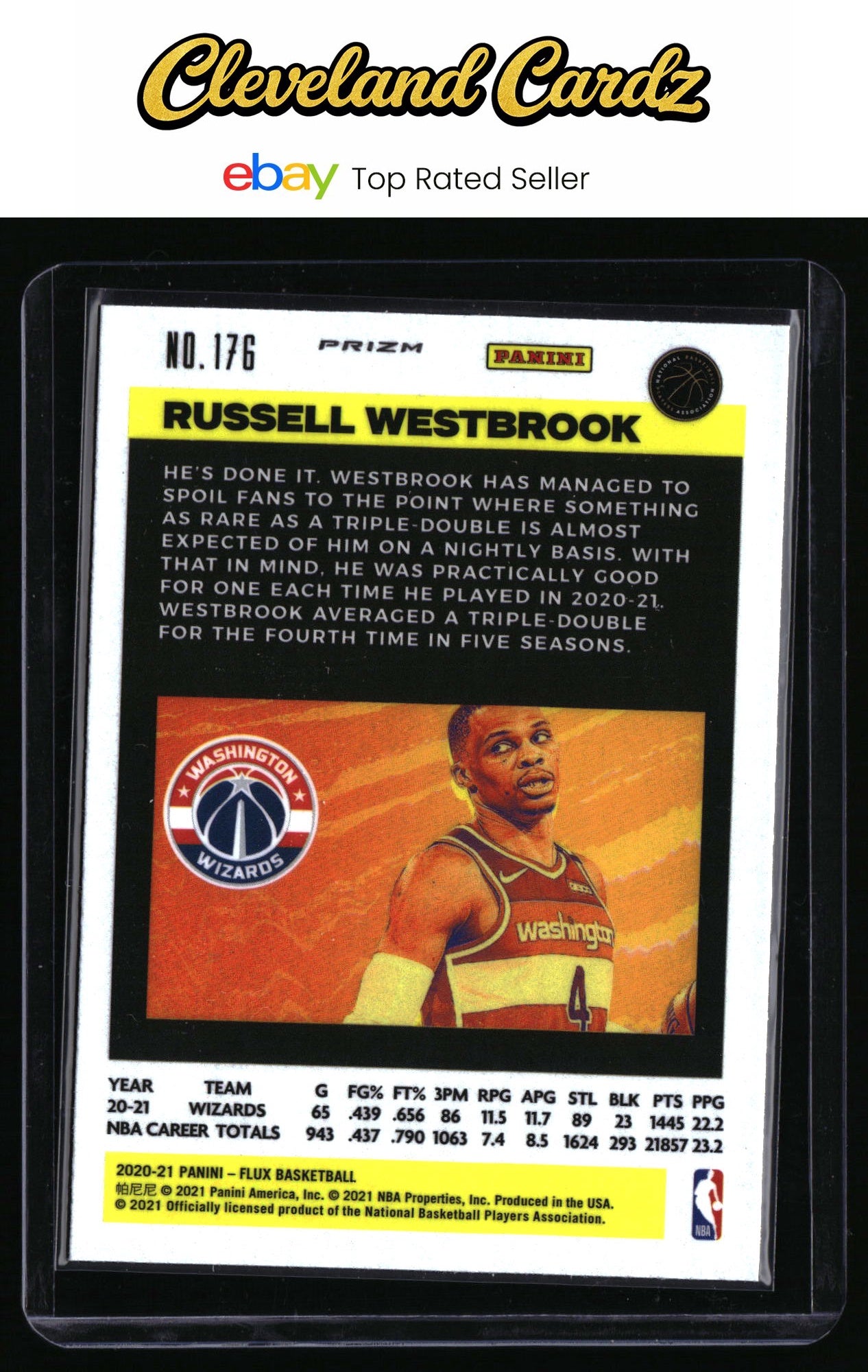 2020-21 Panini Flux #176 Russell Westbrook Light Blue