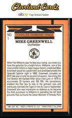 1989 Donruss #1 Mike Greenwell