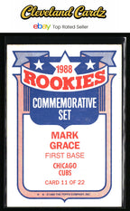 1989 Topps #11 Mark Grace Glossy Rookies