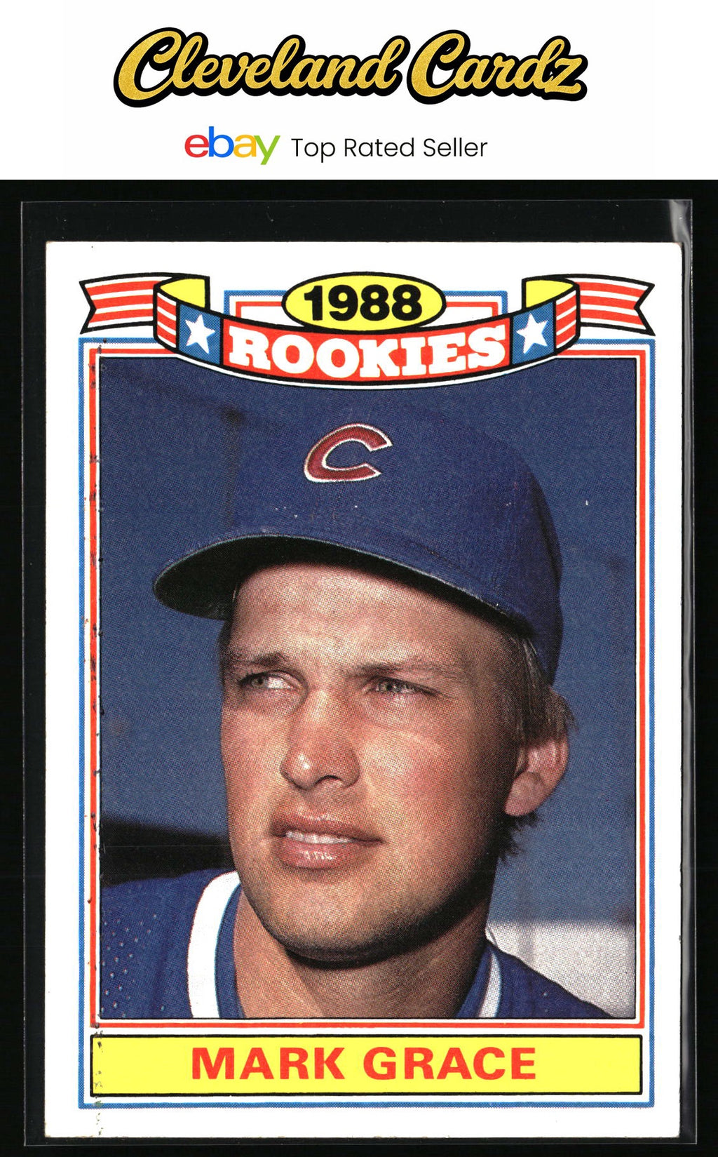 1989 Topps #11 Mark Grace Glossy Rookies