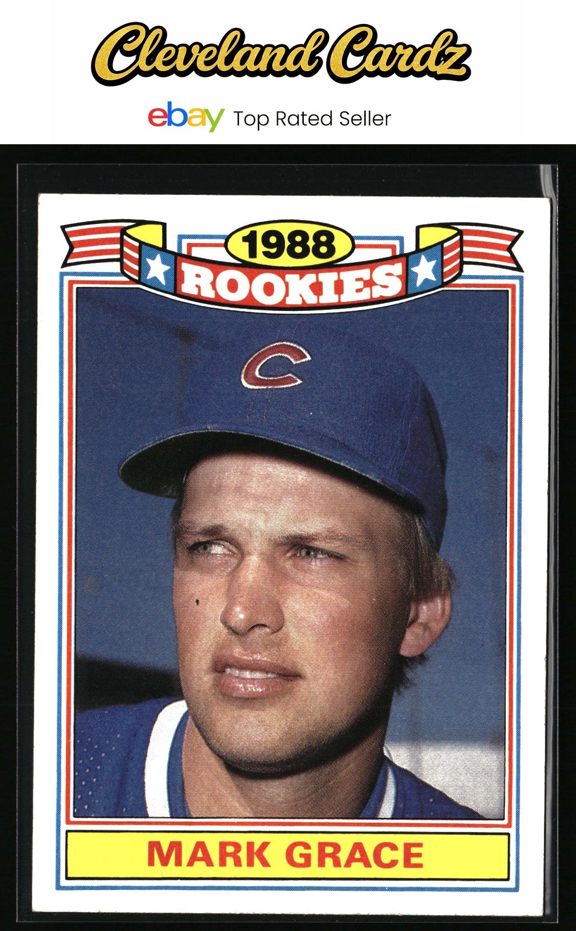1989 Topps #11 Mark Grace Glossy Rookies