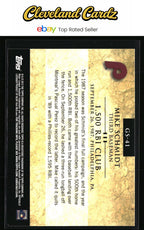 2012 Topps #GS-41 Mike Schmidt Gold Standard