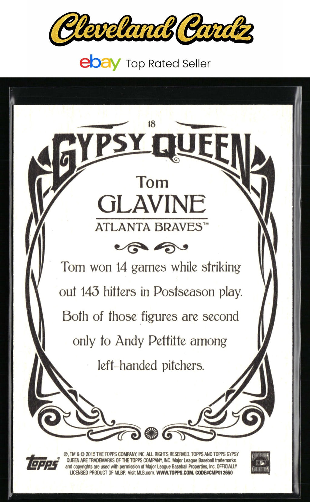2015 Topps Gypsy Queen #18 Tom Glavine