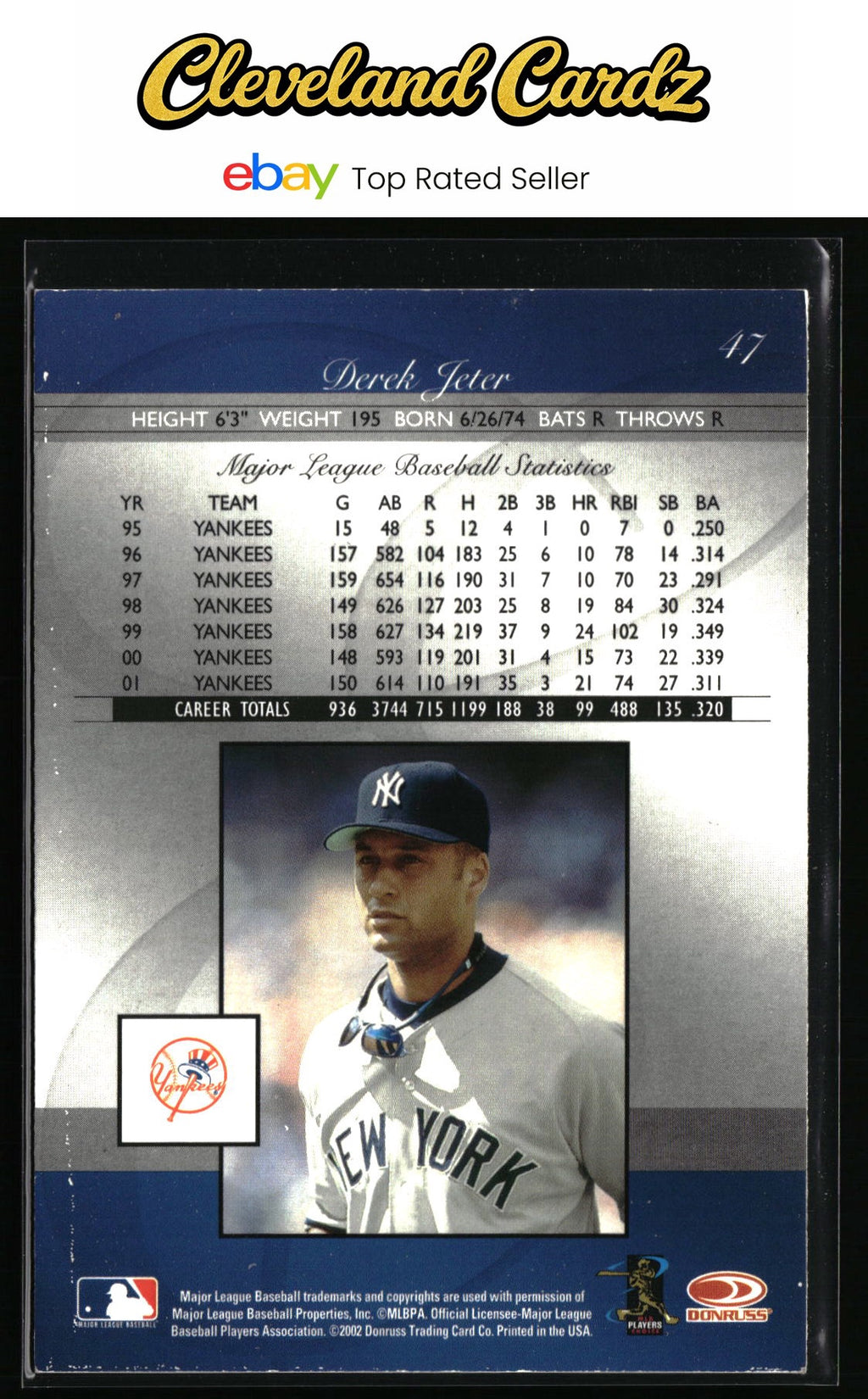 2002 Donruss Elite #47 Derek Jeter